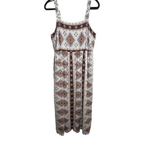 Sonoma Good For Life Cami Midi Dress Linen Blend Size Large Boho
